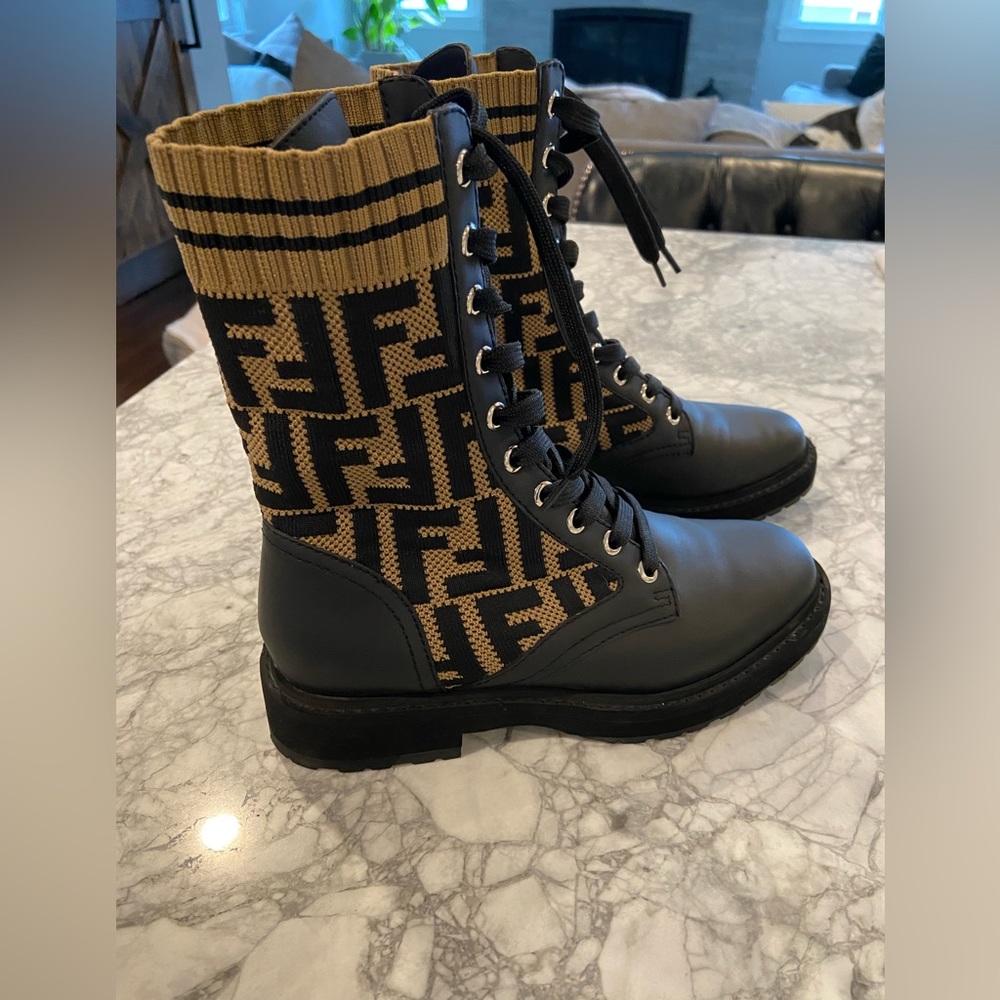 Fendi combat boots